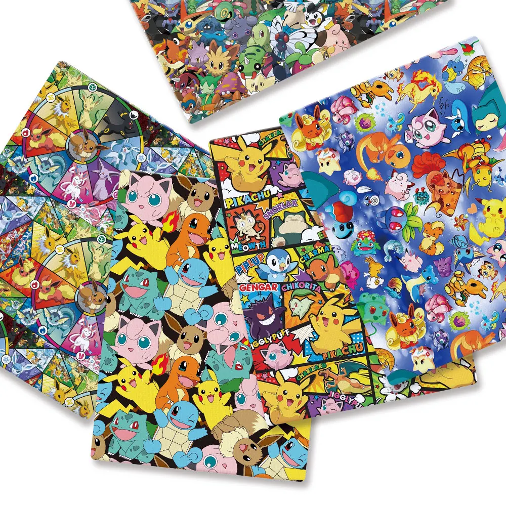 Baby Products In Japan - Pokemon การ์ตูน Fabric140*50 ซม.Handmade เย็บ Patchwork