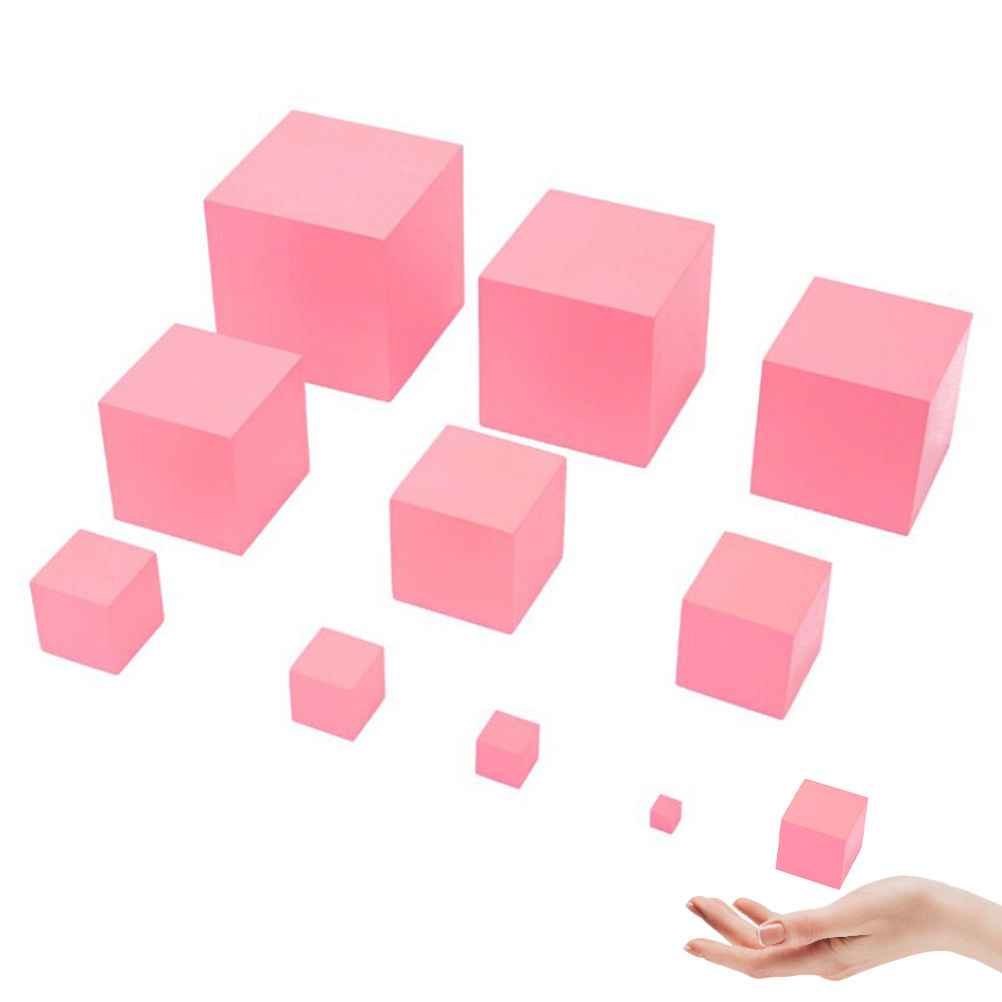 Toddler Learning Tower - ชุดการเรียนรู้มอนเตสซอรี่พิงค์ทาวเวอร์สำหรับเด็กเล็กและเด็กก่อนวัยเรียน ชุดพัฒนาการด้านการรับรู้ทางสายตาและการพัฒนาประสาทสัมผัส