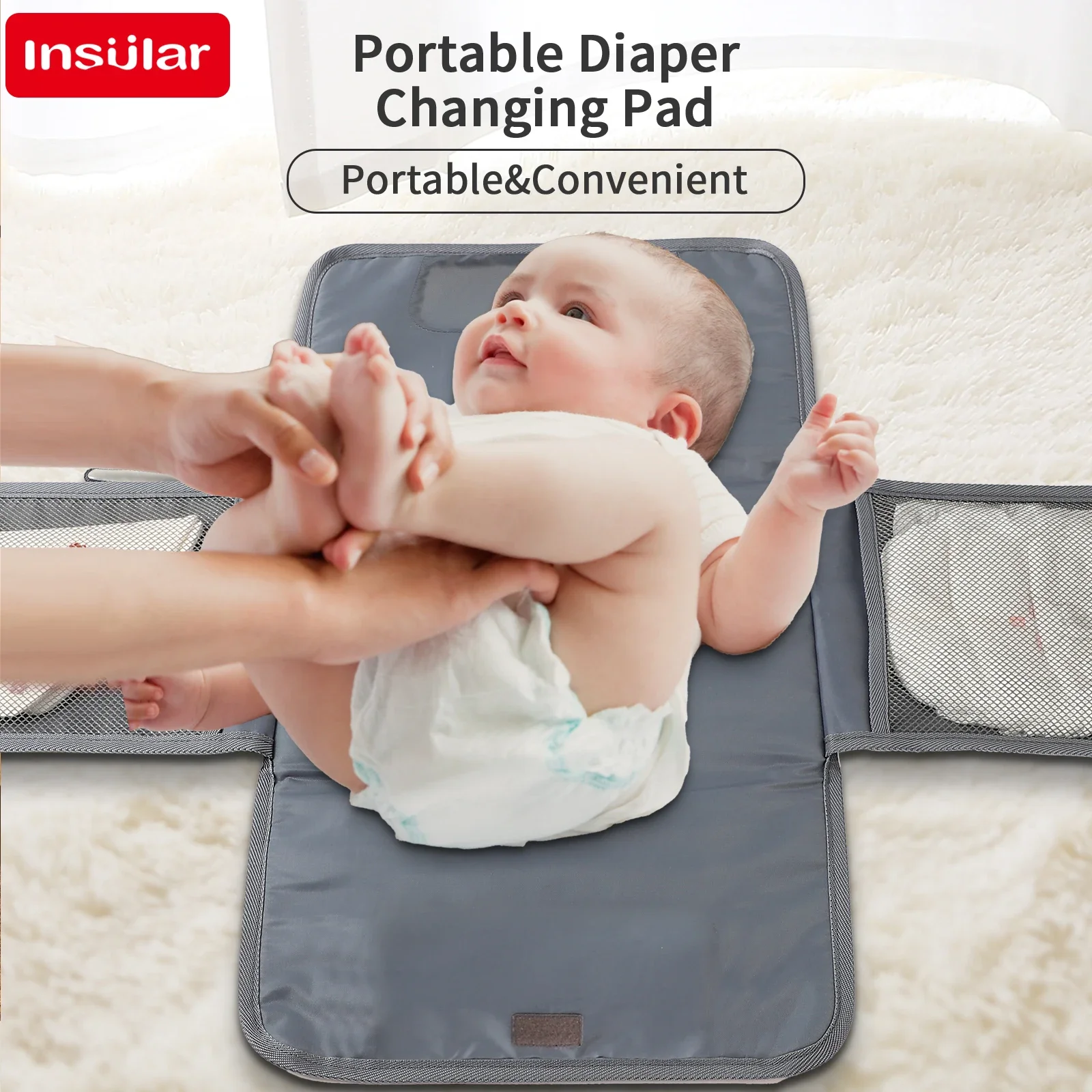 Baby Products Mothercare - INSULAR เบาะเปลี่ยนผ้าอ้อมเด็ก ถุงเก็บของแบบพับได้ กันน้ำ ที่นอนเด็กแบบซักได้ ผลิตภัณฑ์ดูแลแม่และเด็ก