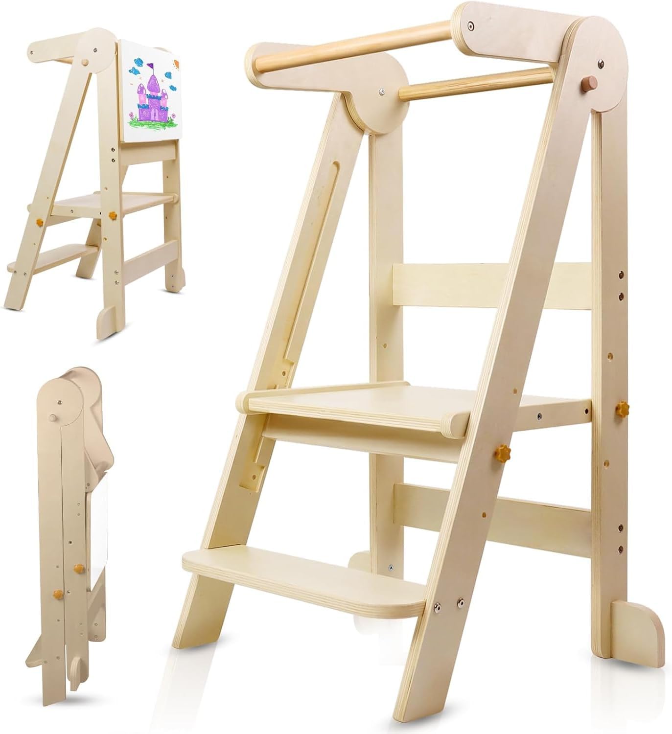 หอคอยครัวเด็กแบบพับได้, ตัวช่ว - Toddler Learning Tower บทวิจารณ์และราคา