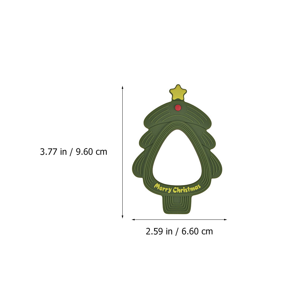 1 ชิ้น ยางกัดซิลิโคนรูปต้นคริส - Baby Products Eco Friendly บทวิจารณ์และราคา