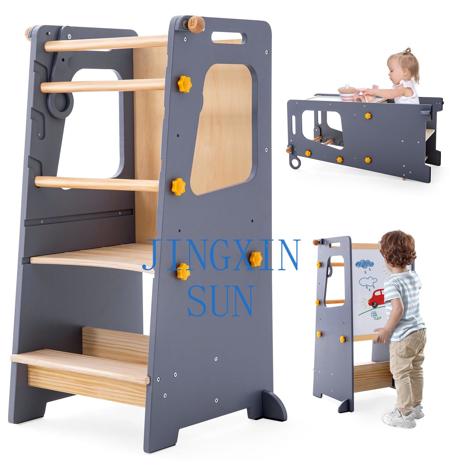 หอคอยครัวเด็ก 4 in 1 แบบมอนเตส - Toddler Learning Tower บทวิจารณ์และราคา